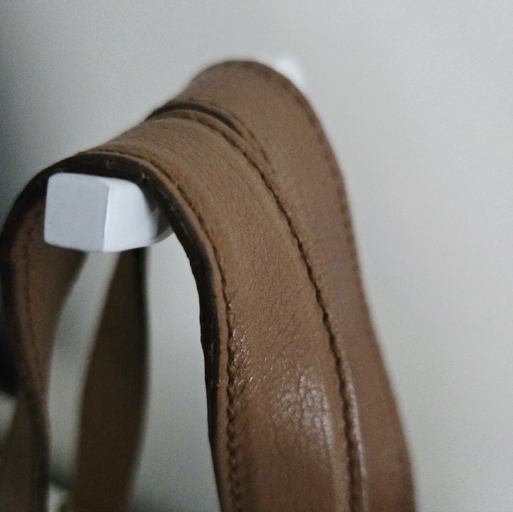 Authentic YSL SAINT LAURENT Muse Brown‎ Y Leather Weekender Boston Travel Tote - Picture 12 of 16